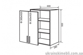 В46 Тумба 2Д 60 (Кухня Amore Classic)